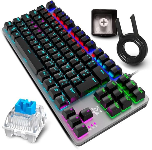 Teclado Gamer Mecânico com Led Aula T202 - Imagem 2