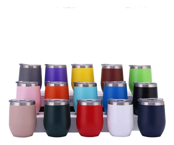 Copo Com Tampa Modelo Cuia 350ml - Imagem 5
