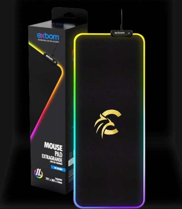 Mousepad Gamer Extra Grande Com Led Colorido