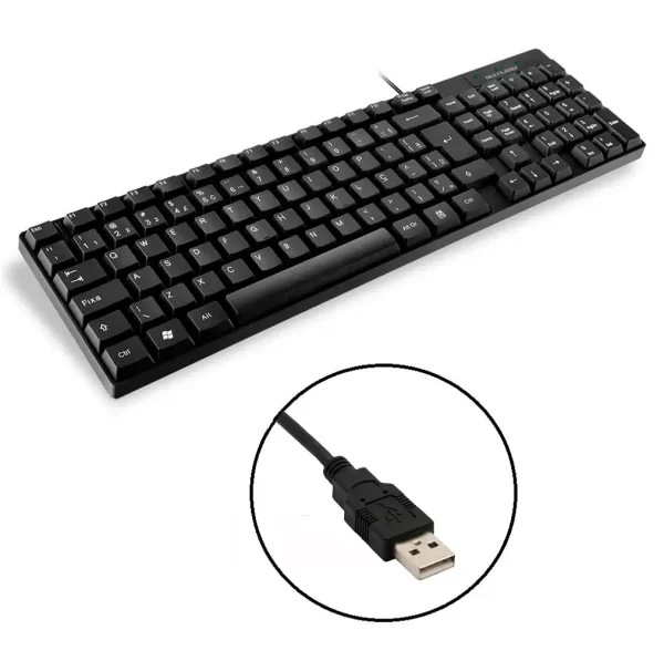Teclado Usb Basico com Fio Slim Multilaser - Imagem 2