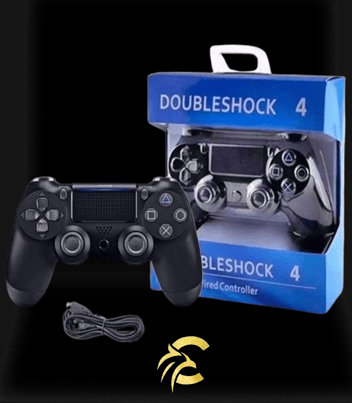 Controle Ps4 Doubleshock Sem Fio 2m Joystick Pc Bluetooth C/ Vibração Preto ??