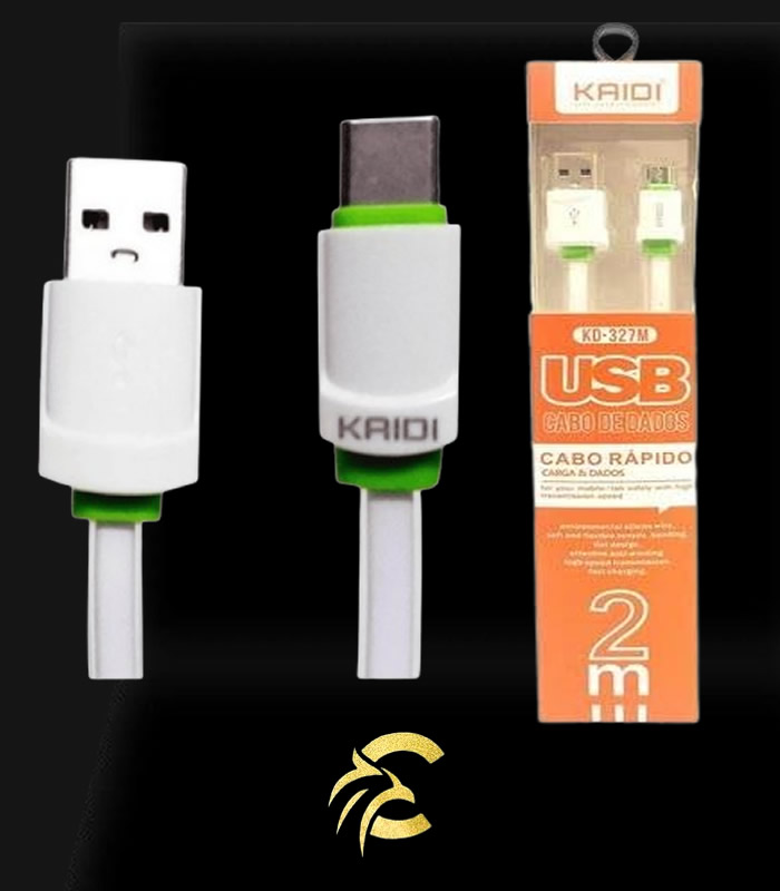 Cabo 2 metros Usb -Kaidi  V8 KD-327M